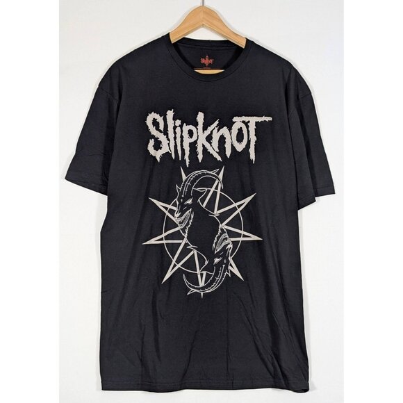 Slipknot Goat Star T-shirt Size XL Short Sleeve Heavy Metal Black Hot Topic - Picture 1 of 4